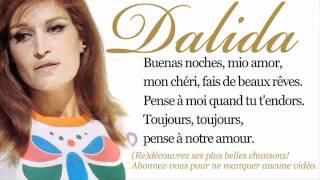 Dalida  Buenas noches mi amor  Paroles Lyrics [upl. by Gallager]