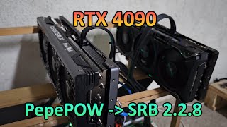 RTX 4090  PepePoW Hashrate amp Profit SRBMiner 228 [upl. by Moreland]