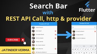 Search Bar with Provider and API Call in Flutter [upl. by Gare]