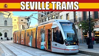 🇪🇸 Trams in Seville Spain  No overhead wires [upl. by Beulah]