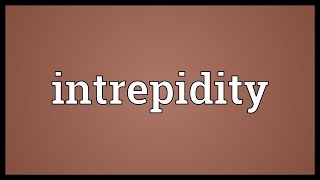 Intrepidity Meaning [upl. by Dolhenty986]