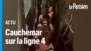 « On a ouvert les portes nousmêmes »  bloqués sur la ligne 4 des passagers ont évacué tout seuls [upl. by Konikow]