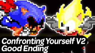 Vs Sonicexe Confronting Yourself V2 with Good Ending and New Content  Friday Night Funkin [upl. by Starling56]