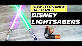 HOW TO CHANGE BATTERIES IN DISNEY LIGHTSABER  STAR WARS LIGHT SABER [upl. by Silvanus]