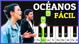 OCEANOS Donde Mis Pies Pueden Fallar Piano Tutorial Fácil  Hillsong United  Piano Cristiano [upl. by Sethrida]