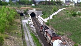 CN 5748 at the Sarnia Tunnel Ontario  CANADA [upl. by Annawad596]