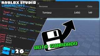 LEADERSTATS con AUTOGUARDADO En ROBLOX STUDIO  26 [upl. by Salema81]