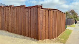 8ft Cedar Fence  Board on Board PreStained Cedar [upl. by Philbo]