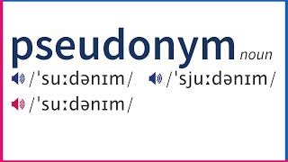 How To Pronounce PSEUDONYM In British And American English [upl. by Nomannic]