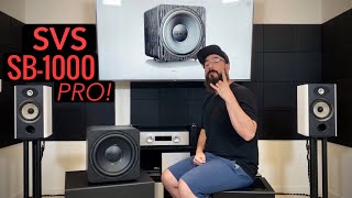 SVS SB1000 PRO Subwoofer Review Its smaller than you think amp itll have more bass than you think [upl. by Bonner]