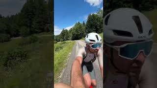 Climbing up Col de la Semnoz near Annecy cycling tourdefrance [upl. by Acsot294]