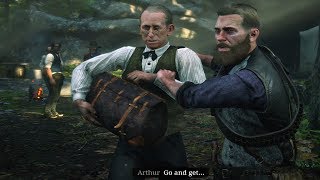 Red Dead Redemption 2  Arthur Kicks Out Herr Straus From Camp Arthur Gets Mad RDR2 2018 [upl. by Aitnohs]