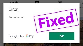 How To Fix Server Error in Google play store [upl. by Lleynad]