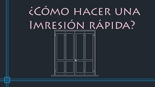 AutoCAD 2D  Como imprimir muy facil y rápido [upl. by Rednave813]