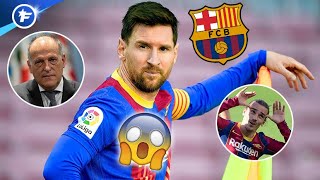 Les raisons qui pourraient faire capoter la prolongation de Lionel Messi au Barça  Revue de presse [upl. by Ciapha]