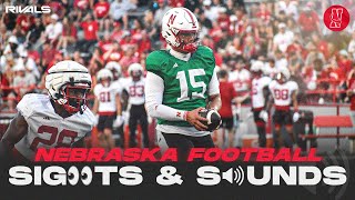 Watch Nebraska football fall camp open practice featuring Dylan Raiola amp Matt Rhule Husker QBs 🌽 [upl. by Leraj]