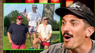 Andrew Schulz CRAZY 4th July w Tim Dillon Lil Mabu amp Leonardo DiCaprio [upl. by Ardiekal]