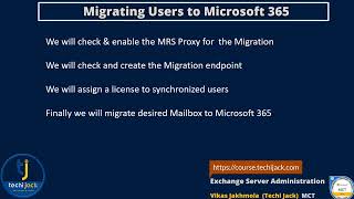 Migrating Mailboxes to Ms 365  Microsoft Exchange 201619  TechiJack [upl. by Leland]