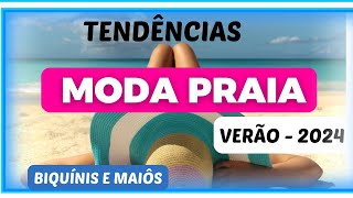 BIQUINIS E MAIÔS MODA PRAIA VERÃO 2024  MODA MULHERES MADURAS MÁRCIA DINIZ [upl. by Atinuaj]