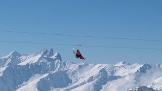 Tyrolienne Val Thorens [upl. by Kcerb]