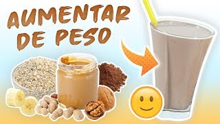 Batido de Proteínas para Subir de Peso y Ganar Volumen  Licuado Hipercalórico para Engordar Rápido [upl. by Hannaoj939]