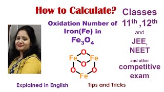 How to Calculate the Oxidation Number Of Iron In Fe3o4 [upl. by Onej]