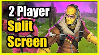 How to Play Split Screen in Fortnite on Xbox 2 Players 1 TV [upl. by Rae]