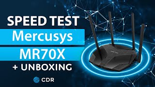 Unboxing i speed test Mercusys MR70X [upl. by Acireed672]