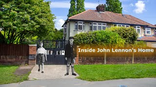 Inside John Lennons House in Liverpool Now and then [upl. by Acemaj]