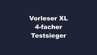 VORLESER XL  4facher Testsieger [upl. by Annabel712]