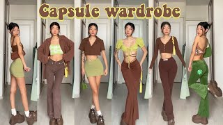 Styling outfits with GREEN amp BROWN only cause why not [upl. by Shriner]