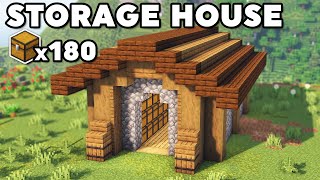 Minecraft Starter Storage House Tutorial How to Build [upl. by Eagle]