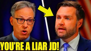 Watch JD Vance SCREAM At Host After CAUGHT In LIE [upl. by Libys]