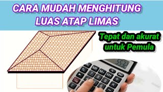 cara menghitung luas atap limasan [upl. by Autum142]