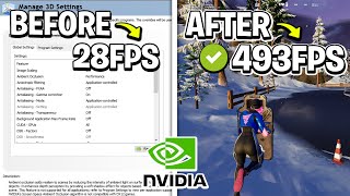 Best NVIDIA Control Panel Settings Fortnite Chapter 5 🔥 Boost FPS amp Lower Input Delay [upl. by Staal]