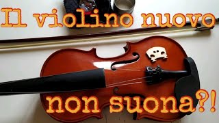 Il violino nuovo  Come montare il ponticello  Come tendere larchetto [upl. by Novah545]