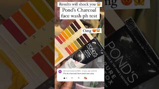 Pond’s charcoal face wash PH test youtubeshorts shortsfeed navratri phtesting skincare shorts [upl. by Ofloda]