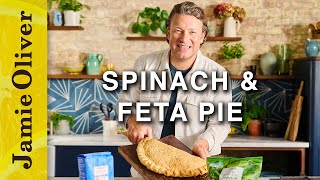 Spinach amp feta pie  Jamies 5 Ingredient Meals  Channel 4 Mondays 8pm [upl. by Carlile]