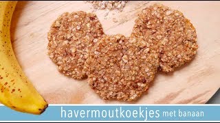 Koekjes 🍪 van havermout en banaan  RENSKE VISSER GEWICHTSCONSULENT [upl. by Ardnuat]