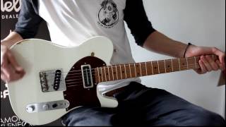 McNelly TBar w500k potsTelecaster Bridge Pickup demo w Drive [upl. by Huoh]