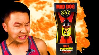 🥵🥵WORLDS HOTTEST HOT SAUCE🤬🤬 9 MILLION SCOVILLES🔥🔥 MAD DOG 357 NO 9 PLUTONIUM [upl. by Felt2]