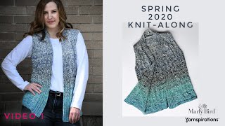 My First Knit Summer Vest With Marly Bird  Spring Knitalong  KAL Video 1 [upl. by Yevette]