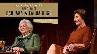 An Evening with Barbara Bush and Laura Bush 111512 [upl. by Schapira796]