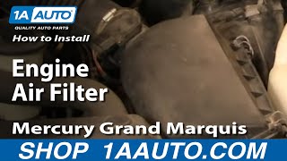 How to Replace Engine Air Filter 9211 Crown Victoria [upl. by Vilma130]