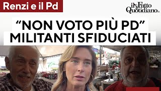 Renzi e il Pd la base boccia lalleanza quotSe cè lui non voto più il partitoquot [upl. by Simdars]