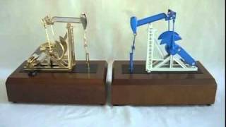 Miniature Oilfield Oil Well Pump Jack Models Gifts IndustrialAwardscom [upl. by Bergess]