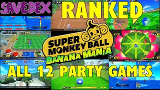 Super Monkey Ball Banana Mania ALL 12 Party Games RANKED [upl. by Alakim]