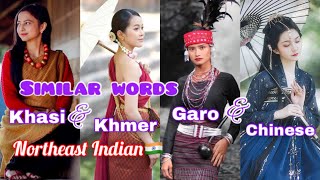 Few similar words Khasi Garo amp Khmer Chinese Northeast India 🇮🇳 [upl. by Nomed]