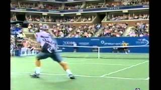 Roddick vs Nadal 2004 US Open Highlights [upl. by Carissa]