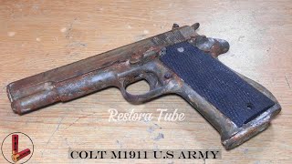 Colt M1911  45 Acp Gun Restoration1911 restorationКолт М1911 45 Acp Възстановяване на пистолет [upl. by Hayimas]